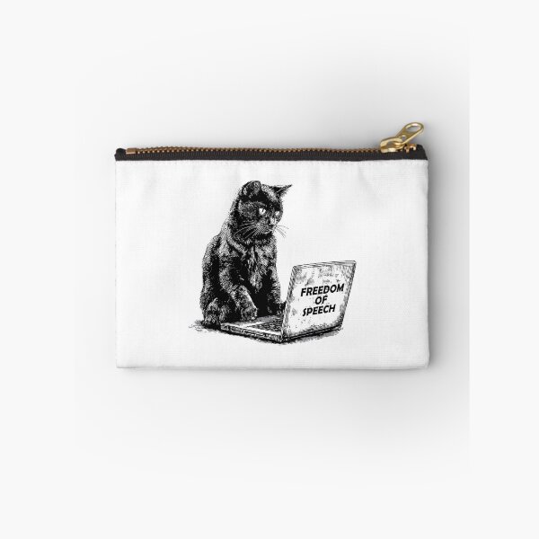 Item preview, Banksy Freedom of Speech - Cat on Laptop designed and sold by hamishby.