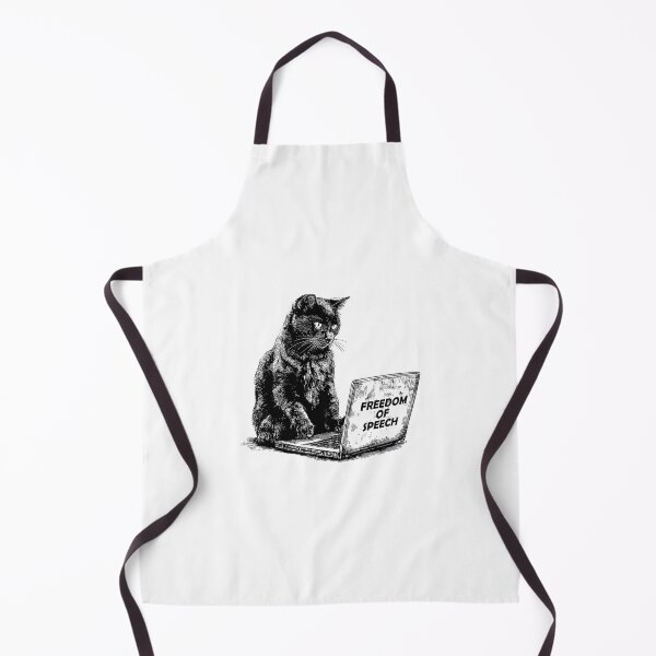 Item preview, Banksy Freedom of Speech - Cat on Laptop designed and sold by hamishby.