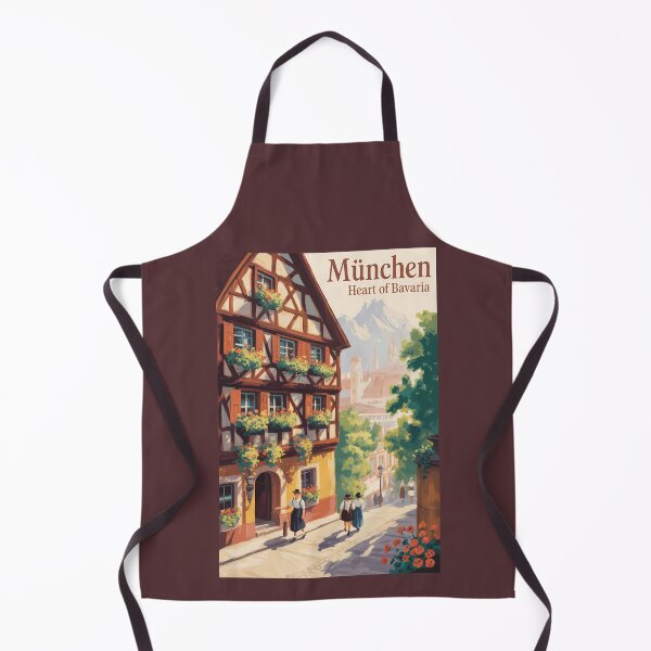 Item preview, Munich Germany Bavaria Illustration Travel Art Vintage designed and sold by KrisSidDesigns.
