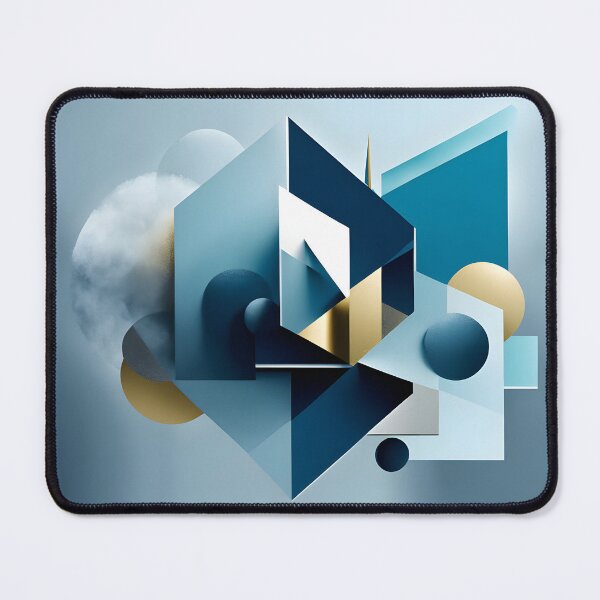 Item preview, Geometric design in shades of blue designed and sold by 2-Seraphira.