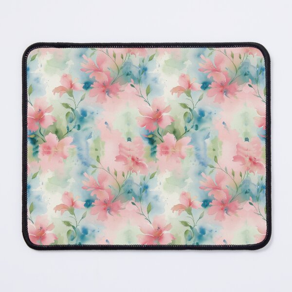 Item preview, Soft Pastel Watercolour floral pattern in Pink and Blue designed and sold by RonelBroderick.