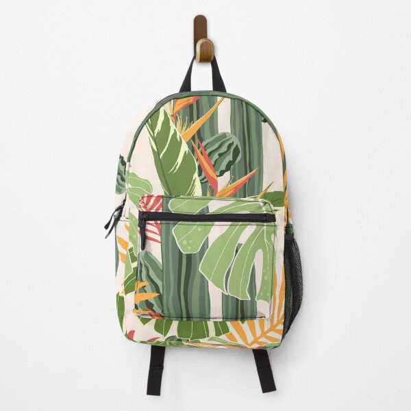 Item preview, Seamless pattern vector summer cactus on desert mix with beautiful blooming heliconia flower and palm leaves. designed and sold by MatyKotiv.