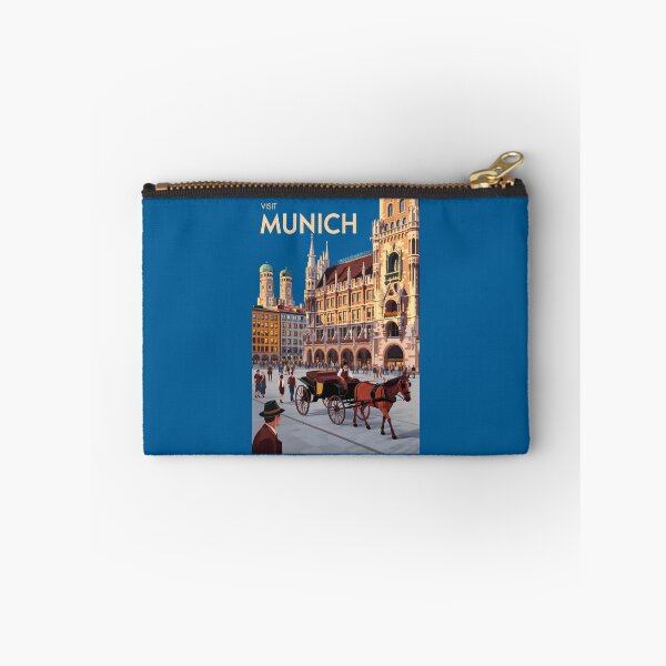Item preview, Munich Germany Marienplatz Travel Art Vintage designed and sold by KrisSidDesigns.