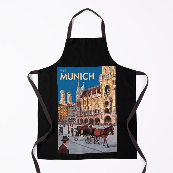 Item preview, Munich Germany Marienplatz Travel Art Vintage designed and sold by KrisSidDesigns.