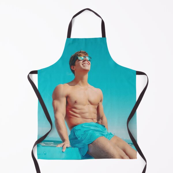 Item preview, Shirtless Young Muscular Male on the Beach designed and sold by Atlas Kai.