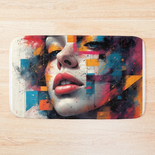 Item preview, Face Colorful Abstract Design E1A0001 designed and sold by Ekeinekeke.