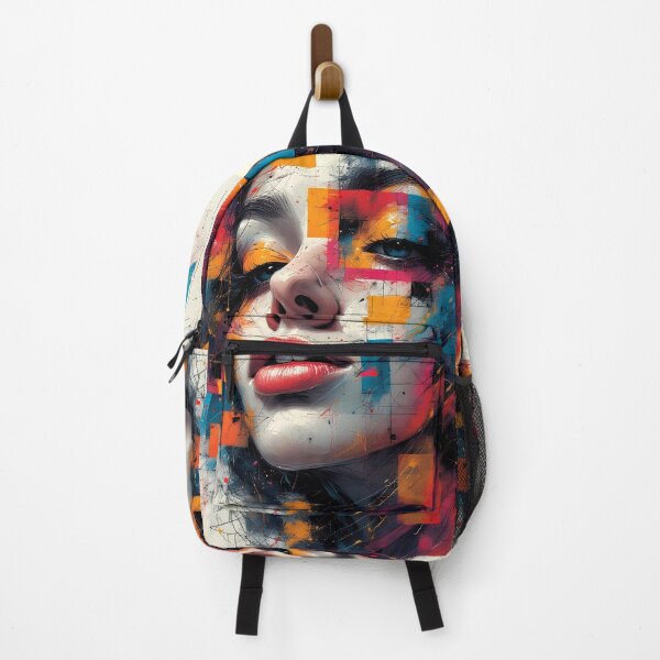Item preview, Face Colorful Abstract Design E1A0001 designed and sold by Ekeinekeke.