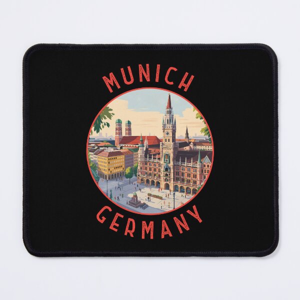Item preview, Munich Germany Retro Distressed Circle designed and sold by KrisSidDesigns.