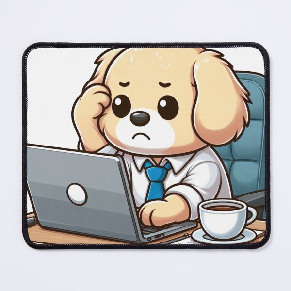 Item preview, Corporate Pup – Chasing Deadlines Not Tails designed and sold by Confuzz1ed.
