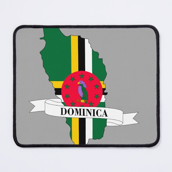 Item preview, Flag map of Dominica designed and sold by visual adventures.