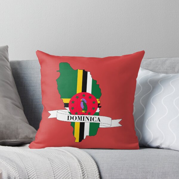 Item preview, Flag map of Dominica designed and sold by visual adventures.