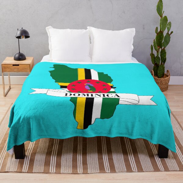 Item preview, Flag map of Dominica designed and sold by visual adventures.