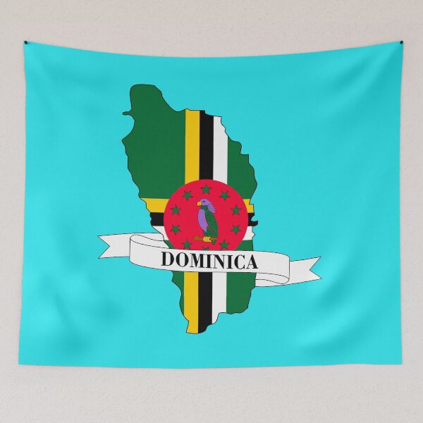 Item preview, Flag map of Dominica designed and sold by visual adventures.