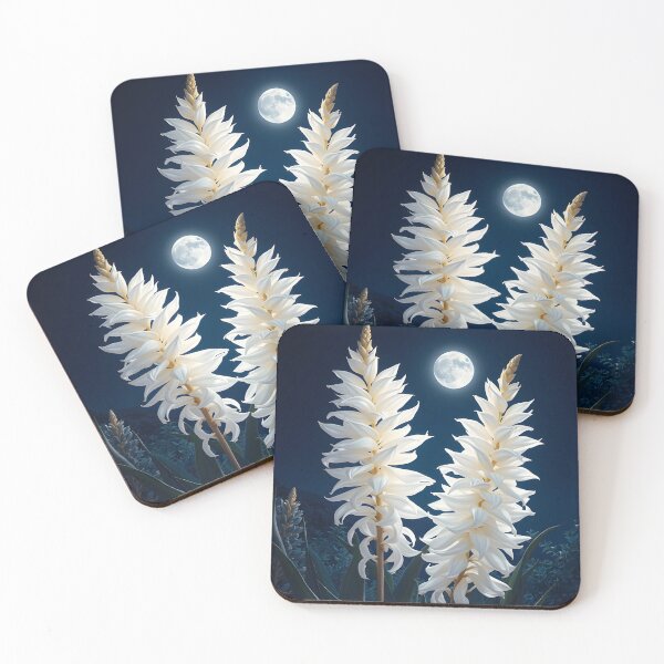 Item preview, Yucca gloriosa illuminated by the full moon designed and sold by 2-Seraphira.