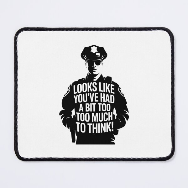 Item preview, Police Satire Bold Sarcastic Free Speech Quote Too Much To Think designed and sold by w1ckerman.