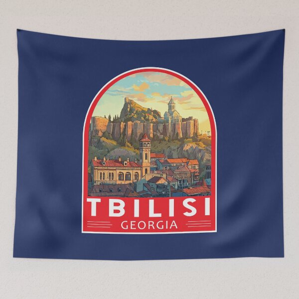 Item preview, Tbilisi Georgia Travel Art Emblem designed and sold by KrisSidDesigns.