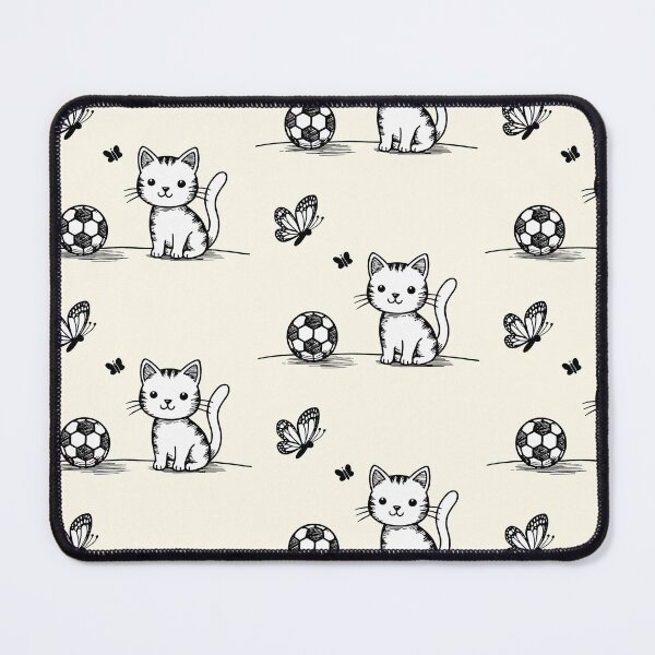 Item preview, Cute cat animal sport football soccer ball butterfly designed and sold by anrecat.