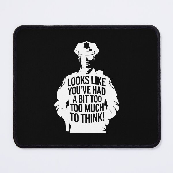Item preview, Police Satire Bold Sarcastic Free Speech Quote Too Much To Think designed and sold by w1ckerman.