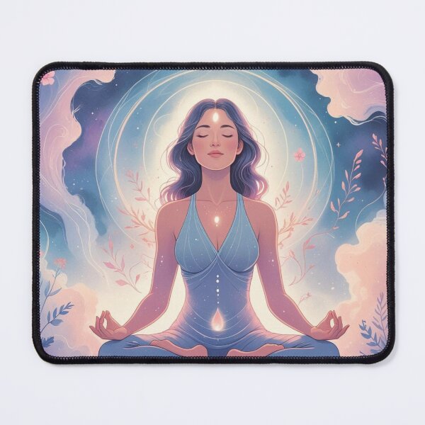 Item preview, Spiritual Woman in Meditation Pose 9 designed and sold by WhispersWithin.