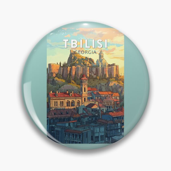 Item preview, Tbilisi Georgia Illustration Travel Art Vintage designed and sold by KrisSidDesigns.