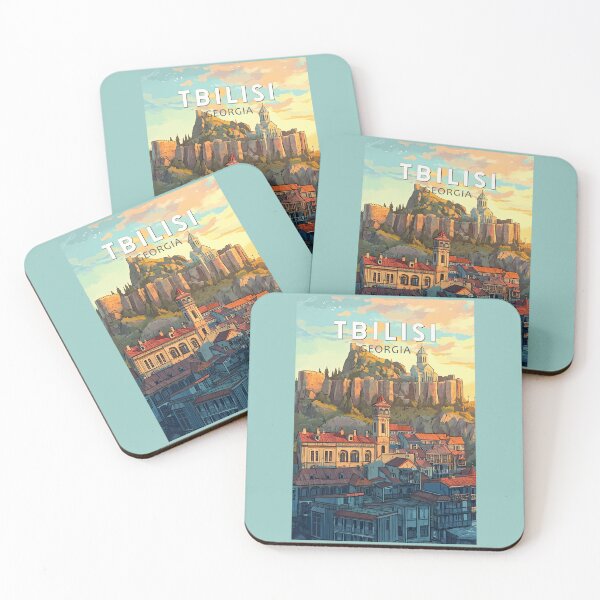 Item preview, Tbilisi Georgia Illustration Travel Art Vintage designed and sold by KrisSidDesigns.