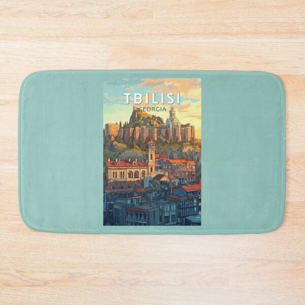 Item preview, Tbilisi Georgia Illustration Travel Art Vintage designed and sold by KrisSidDesigns.