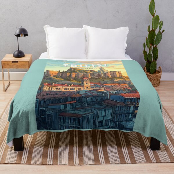 Item preview, Tbilisi Georgia Illustration Travel Art Vintage designed and sold by KrisSidDesigns.