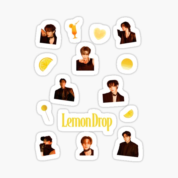 Item preview, Ateez Lemon Drop Stickers – Yellow Aesthetic Set designed and sold by gravixx.