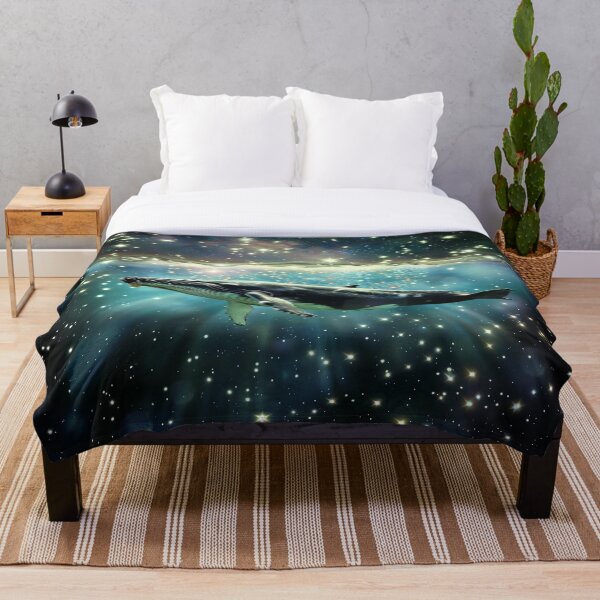 Artikelvorschau, Celestial Whale Gliding Through the Cosmic Sea entworfen und verkauft von ArteMinds.