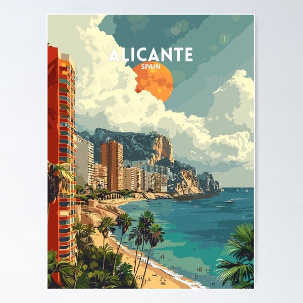 Item preview, Alicante Spain - Travel art designed and sold by Marciolini.