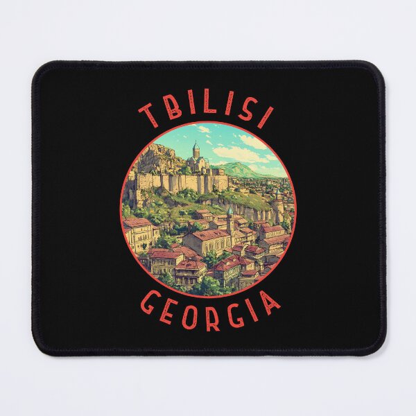 Item preview, Tbilisi Georgia Retro Distressed Circle designed and sold by KrisSidDesigns.
