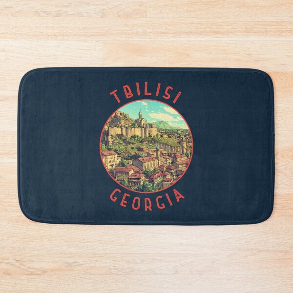Item preview, Tbilisi Georgia Retro Distressed Circle designed and sold by KrisSidDesigns.