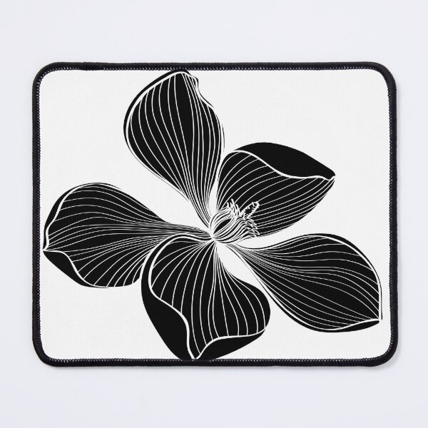 Item preview, Tropical magnolia flowers branch. Beautiful line illustration. designed and sold by MatyKotiv.