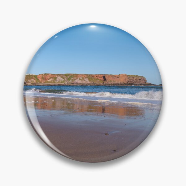 Item preview, Sandy Beach and Stunning Cliffs at Eyemouth designed and sold by Kasia Design.