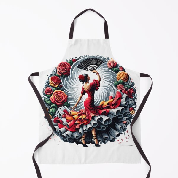 Artikelvorschau, Flamenco-Tänzerin-Aufkleber - Spanische Tanzkunst - Elegante Flamenco-Illustration entworfen und verkauft von Vibranta Studio.