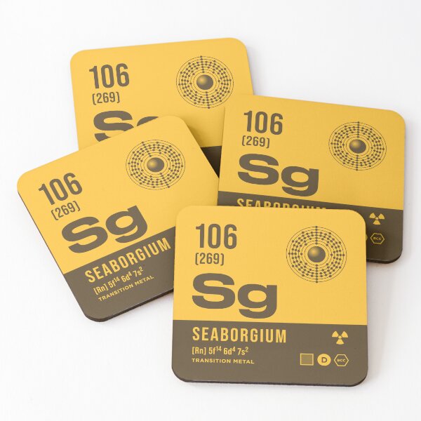 Item preview, 106 Seaborgium Periodic Table Element Dark designed and sold by VoodooCircus.