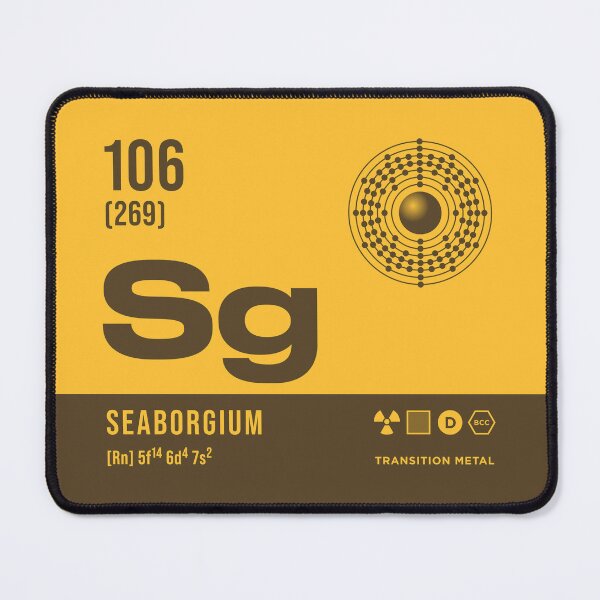 Item preview, 106 Seaborgium Periodic Table Element Dark designed and sold by VoodooCircus.