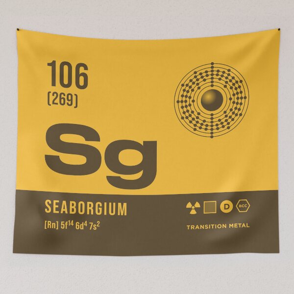 Item preview, 106 Seaborgium Periodic Table Element Dark designed and sold by VoodooCircus.