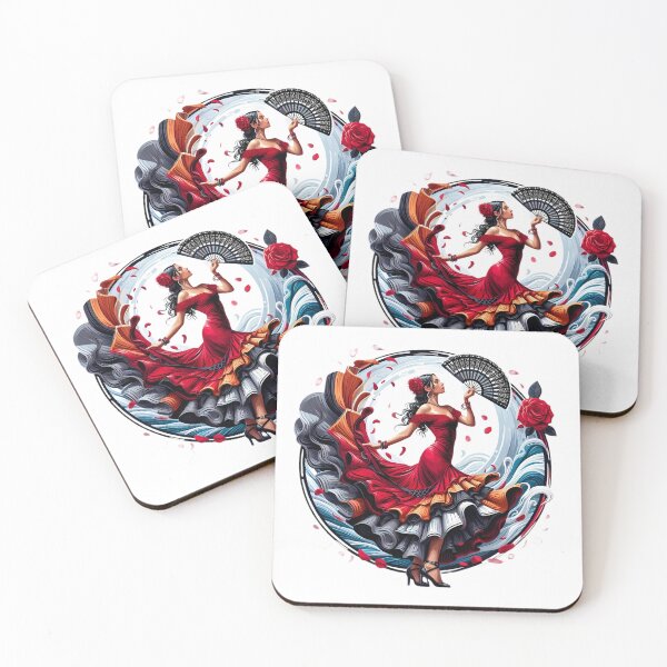 Item preview, Flamenco Dancer Sticker  designed and sold by Vibranta Studio.