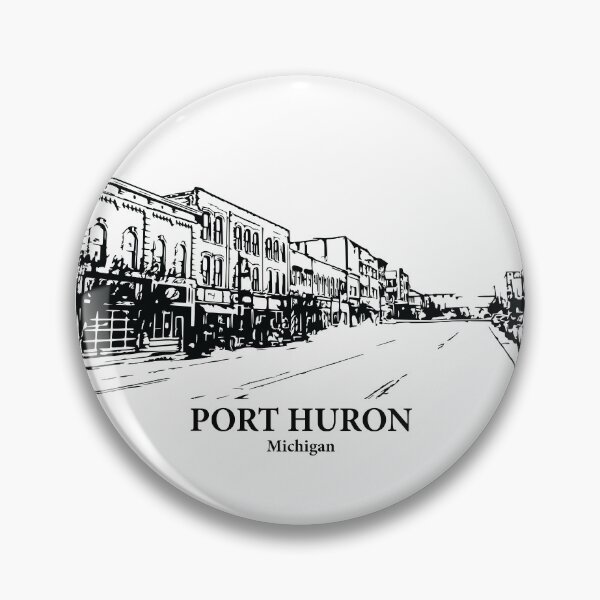 Artikelvorschau, Port Huron - Michigan entworfen und verkauft von Lakeric Cityscapes.