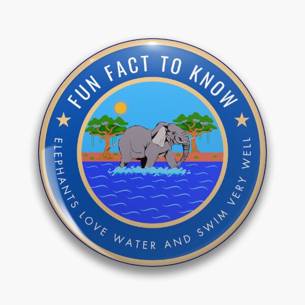 Item preview, Fun fact to know Elephants love water and swim very well designed and sold by fev-rocks.