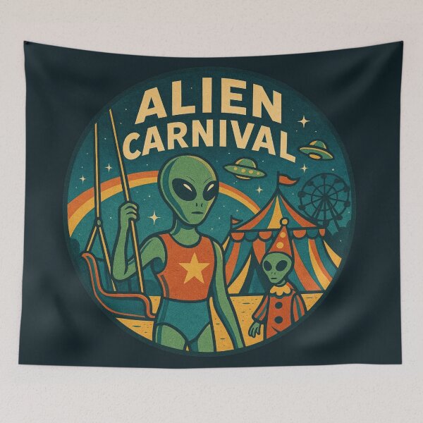 Item preview, Alien Carnival Art designed and sold by Planetporridge.