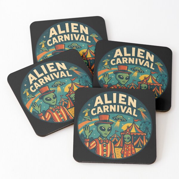 Item preview, Alien Carnival Artwork designed and sold by Planetporridge.