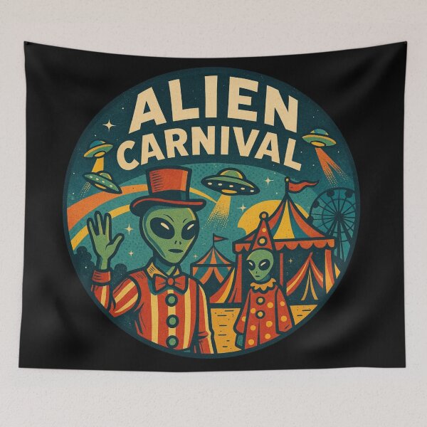 Item preview, Alien Carnival Artwork designed and sold by Planetporridge.