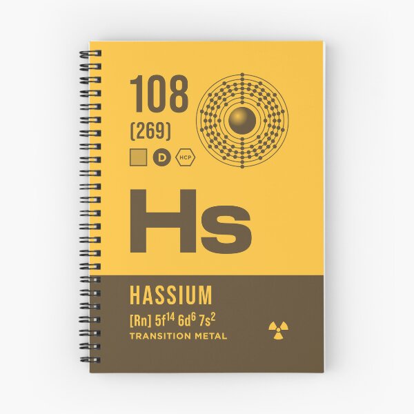 Item preview, 108 Hassium Periodic Table Element Dark designed and sold by VoodooCircus.