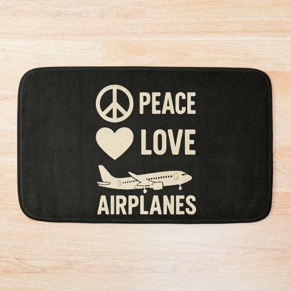 Item preview, peace love airplanes gift for aviation enthusiasts designed and sold by PilotandPlane.