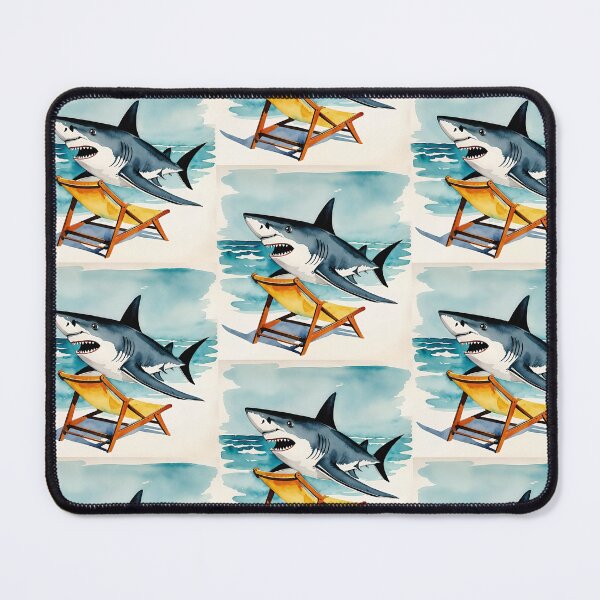 Item preview, Shark sea beach animal watercolor aesthetic horror cool designed and sold by anrecat.