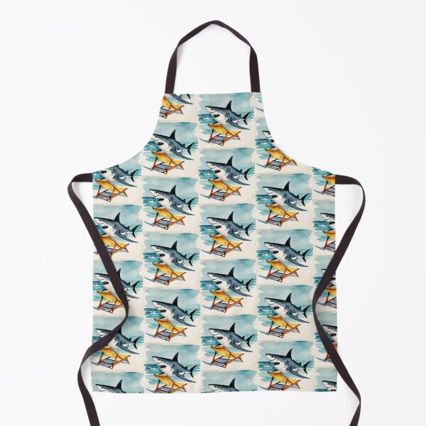 Item preview, Shark sea beach animal watercolor aesthetic horror cool designed and sold by anrecat.