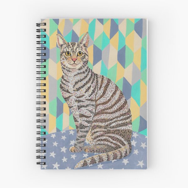 Item preview, Tabby cat on a starry mat designed and sold by Studio58Anna.