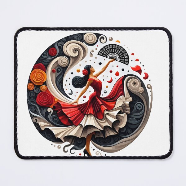 Item preview, Flamenco Dancer Sticker designed and sold by Vibranta Studio.